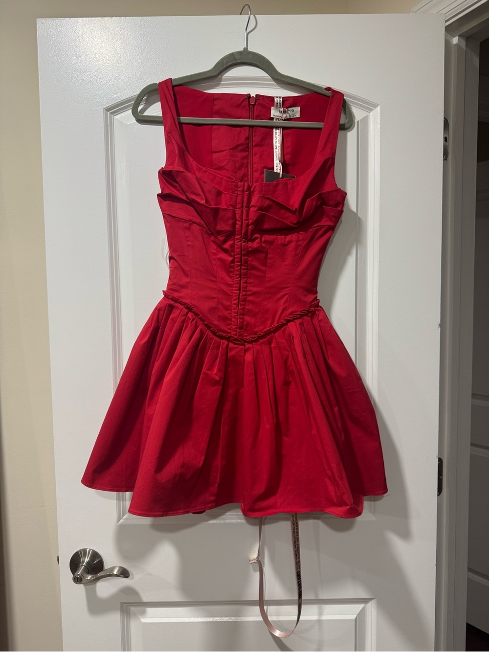 House of CB CUPID Scarlet Pleated Mini Corset Dress - S Plus Cup - Picture 5 of 8